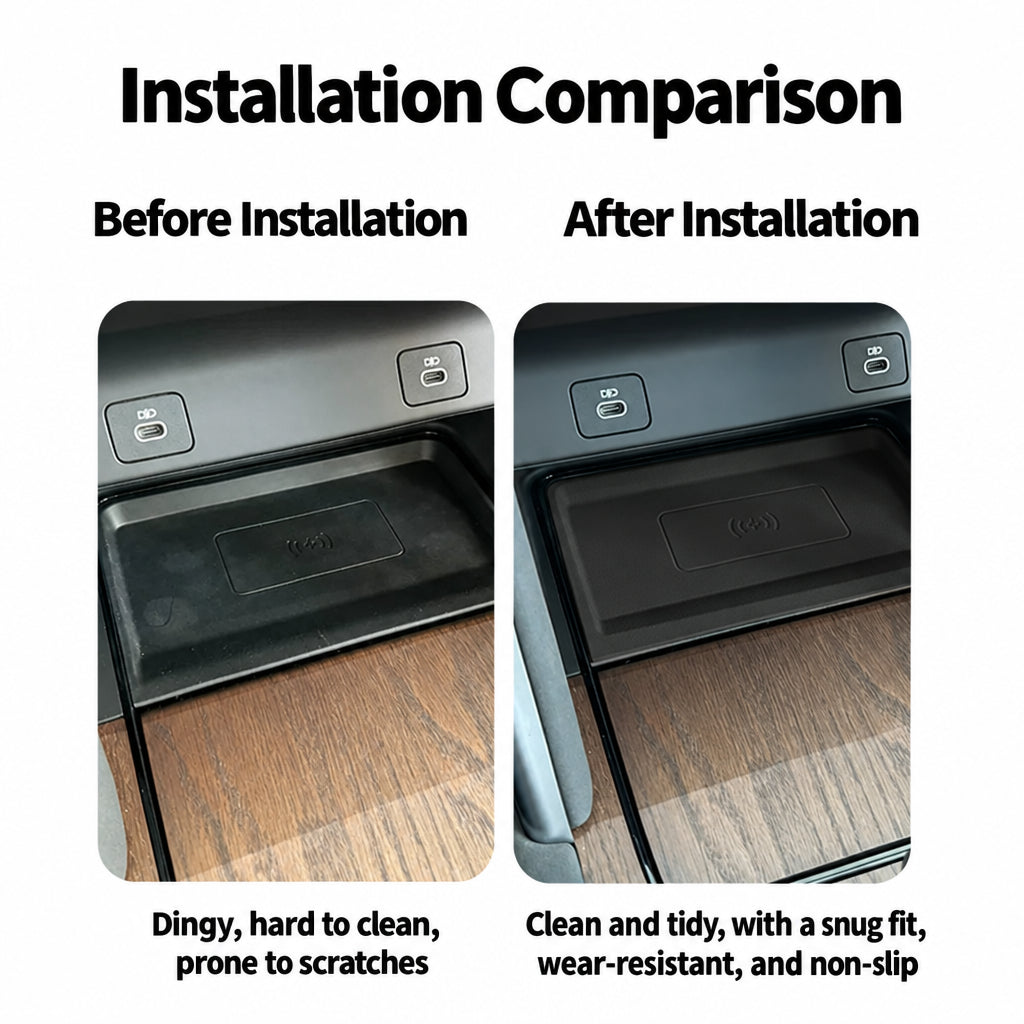 Before and after installation comparison