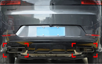 23-26 Range Rover Sport Modified Four Tail Throat Frame Exhaust Hood Appearance Modification Kit
