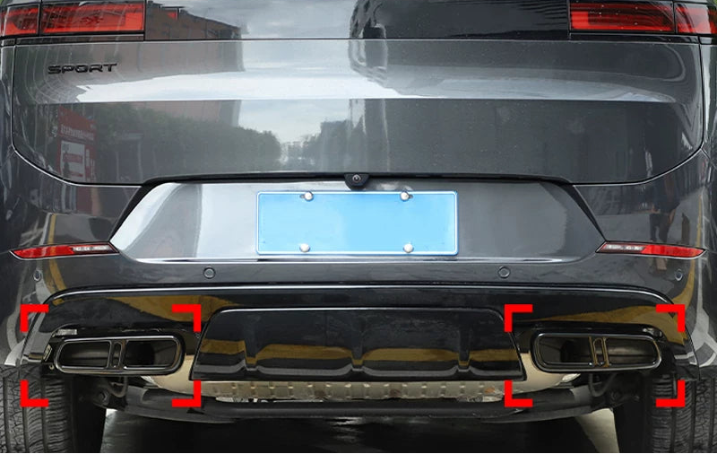 23-26 Range Rover Sport Modified Four Tail Throat Frame Exhaust Hood Appearance Modification Kit