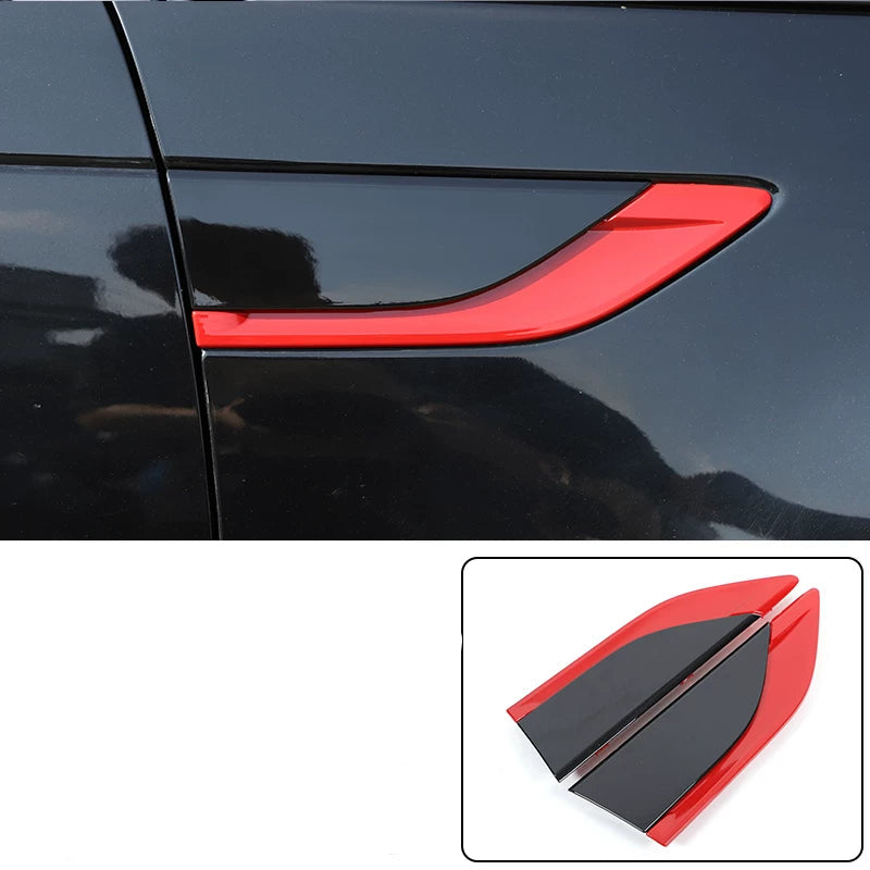 Discovery 5 (2017-2025) Side Fender Vent Trim, Shark Gill Panel in Sport Red or Piano Black