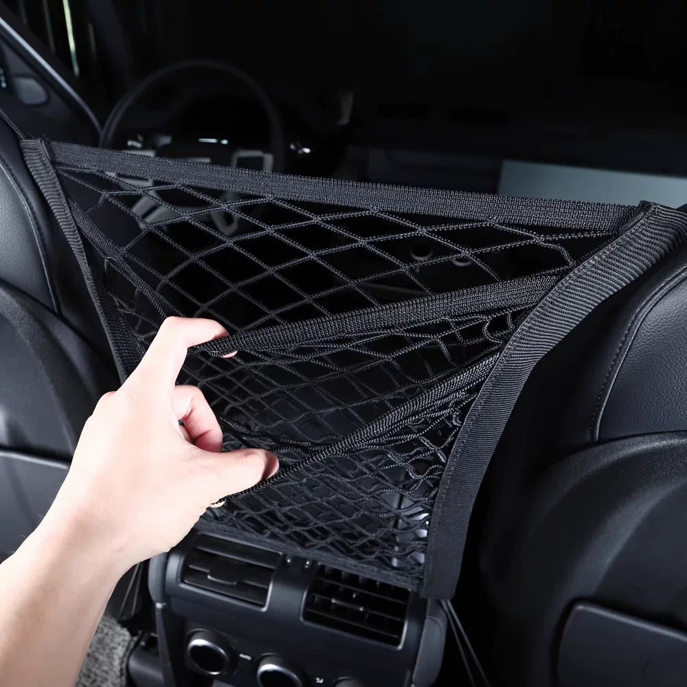 Product photo of Defender 90/110/130 Front Seat Back Storage Mesh Net Organizer (2020–2026)