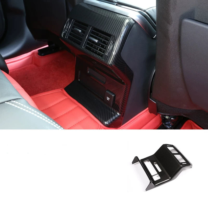 Additional product photo of Range Rover Velar Carbon Fiber Pattern Seat Back Anti-Kick Mats (2017–2026)