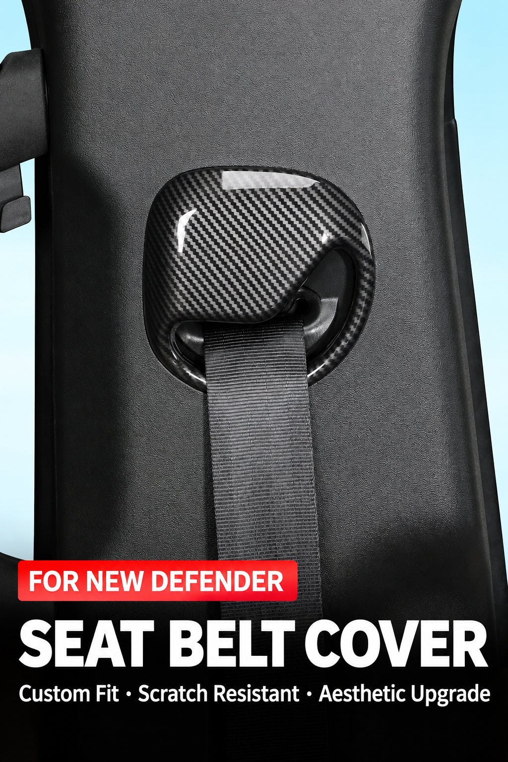 Compatible with 2020-2026 Defender 90/110/130 B-Pillar Seat Belt Decorative Cover Trim