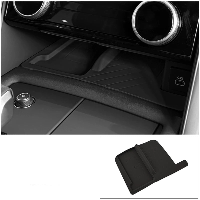 Additional product photo of Land Rover Discovery 5 Center Console Wireless Charging & Cup Holder Silicone Mat (2021–2026)