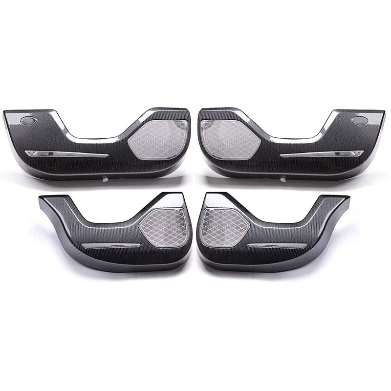 Additional product photo of Range Rover Velar Carbon Fiber Pattern Seat Back Anti-Kick Mats (2017–2026)