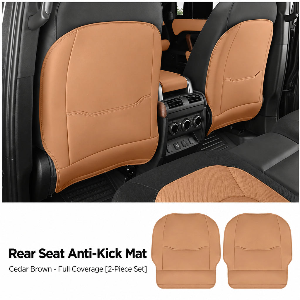 Compatible with 2020-2026 Defender 90/110/130 Seat Back Kick Pads