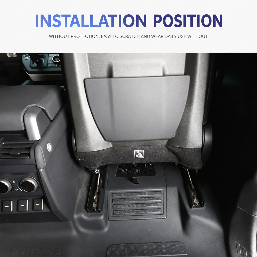 Defender 90 / 110 (2020-2026) Under-Seat Air Vent Covers, ABS Anti-Blocking Dust Guards (2 pcs)