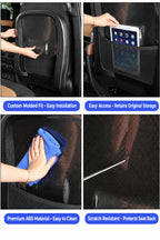 Compatible with 2020-2026 Defender 90/110/130 Seat Back Anti-Kick Protective Panels, Carbon Fiber Pattern