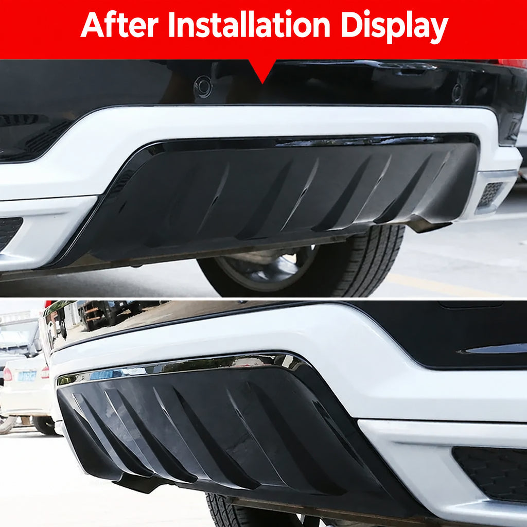 Compatible with 2020-2025 Discovery Sport Front and Rear Guard Plates, Silver and Bright Black