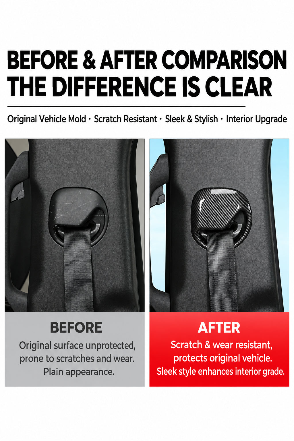 Before and after installation comparison