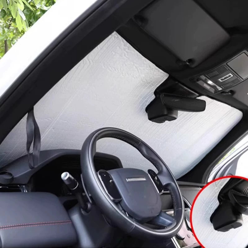 Compatible with Range Rover, Defender, Discovery Custom Front Windshield Sunshade Visor