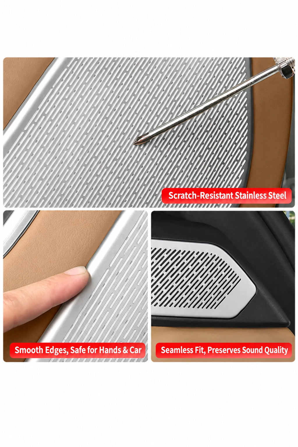 Compatible with 2023-2026 Range Rover Sport Audio Speaker Grille Covers
