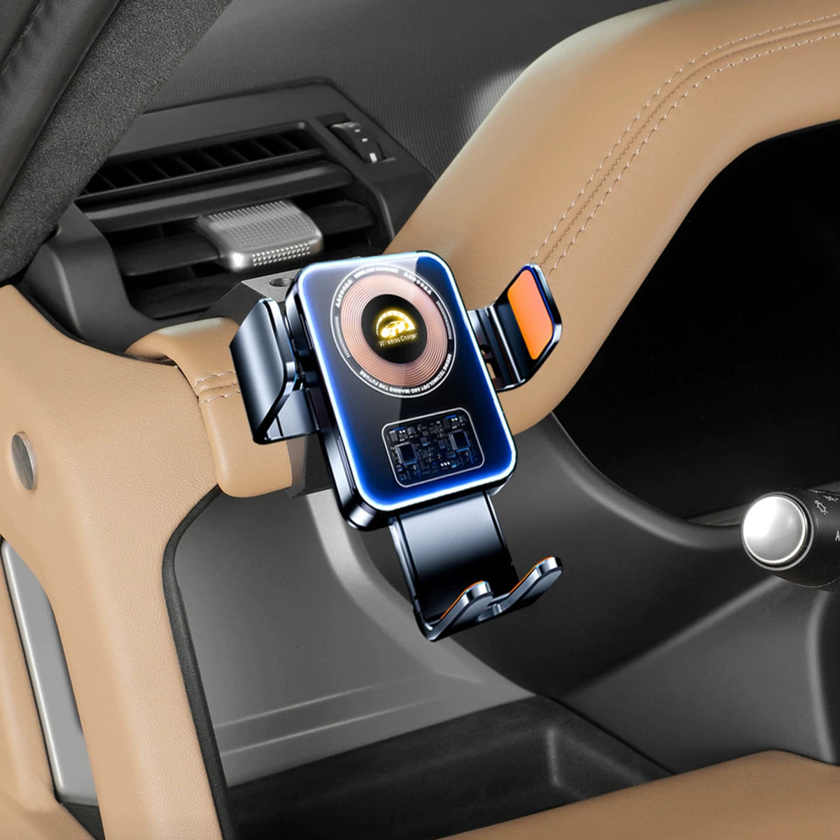 Additional product photo of 2020-2026 Defender 110/90/130 Wireless Charging Phone Holder & Navigation Mount