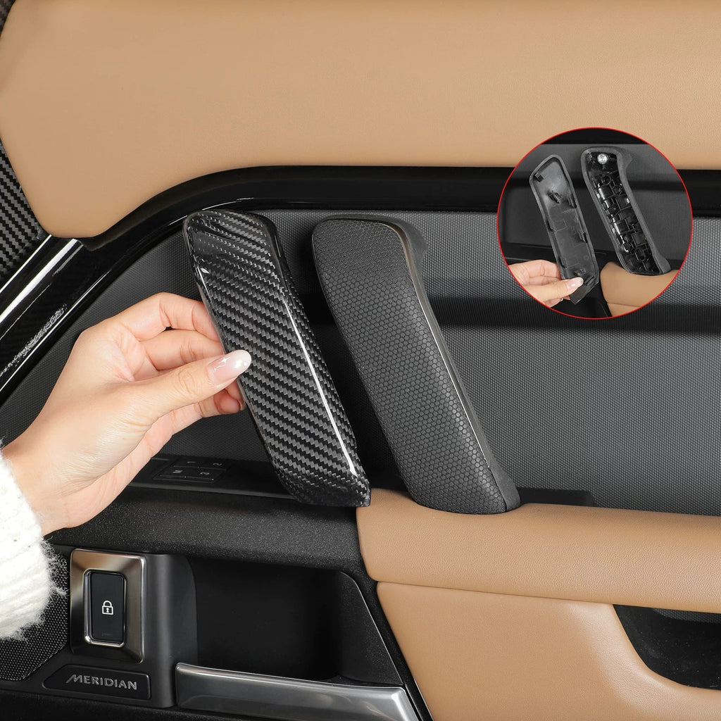 Defender 110/90/130 Carbon Fiber Interior Door Handle Cover (2025-2026)