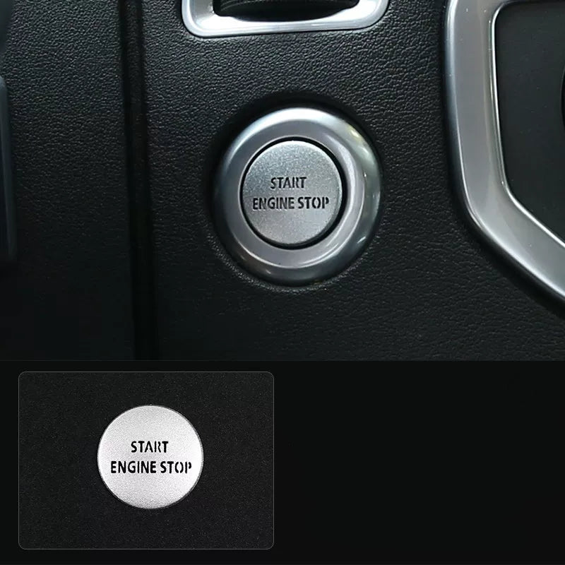 Product photo of 2010–2013 Range Rover Sport Start Button Decal & AC Knob Cover Set