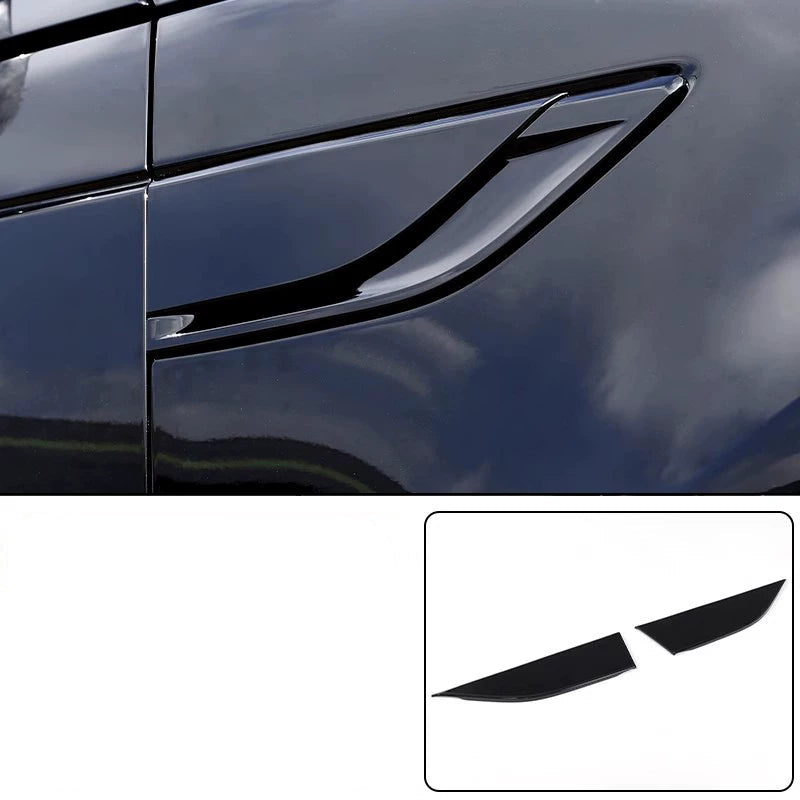 Discovery 5 (2017-2025) Side Fender Vent Trim, Shark Gill Panel in Sport Red or Piano Black