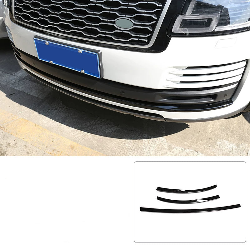 Additional product photo of Range Rover Front Fog Light Bezel & Lower Grille Chrome Trim (2018–2022)