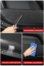 Compatible with 2020-2026 Defender 90/110/130 Full-Surround Door Anti-Kick Panels with Speaker Grille, Carbon Fiber Pattern