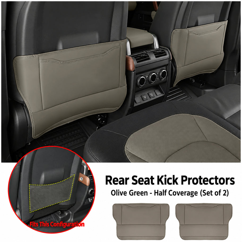 Compatible with 2020-2026 Defender 90/110/130 Seat Back Kick Pads