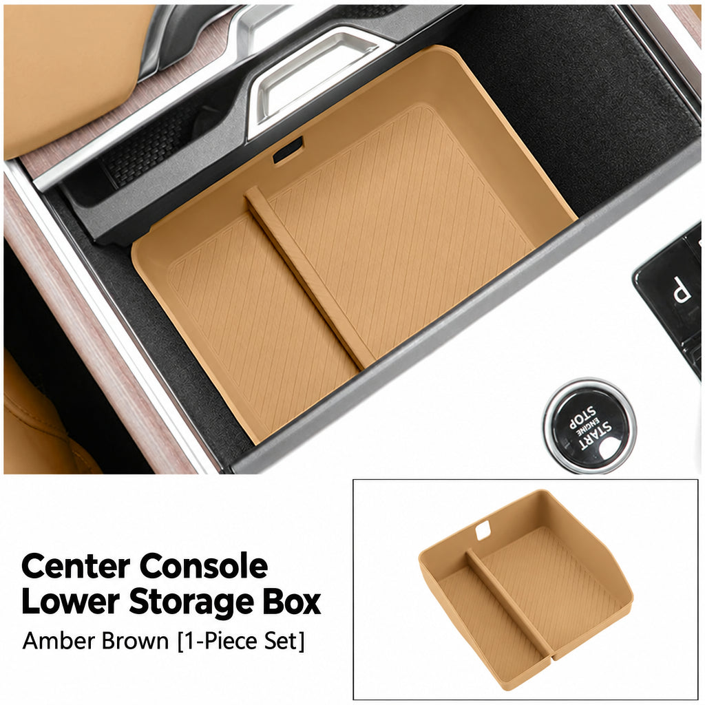 Product photo of Range Rover 2023-2026 Cup Holder Lower Storage Mat Silicone Console Liner