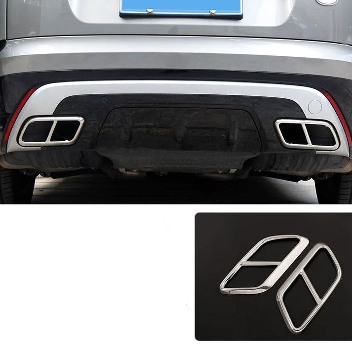 Additional product photo of Range Rover Velar SV-Style Quad Exhaust Tip Surrounds (2017–2023)