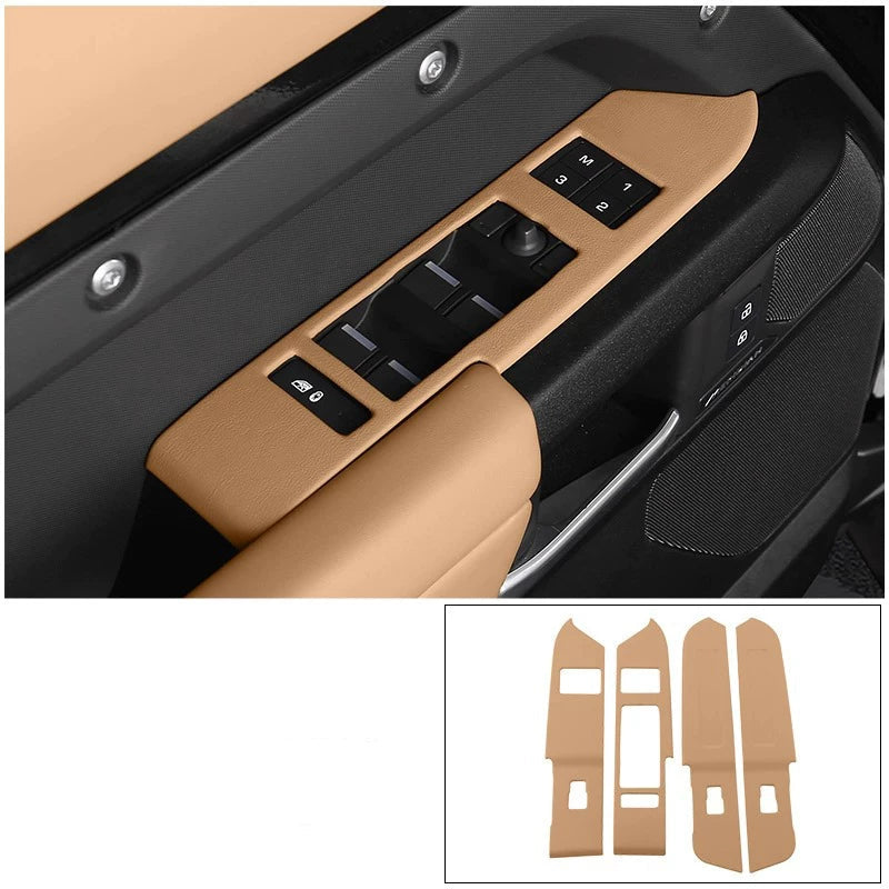 Compatible with 2020-2026 Defender 90/110/130 Leather Window Switch Frame Trim