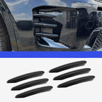 Compatible with 2024-2026 Discovery Sport Front Bumper Fang Trim Strips, Bright Black