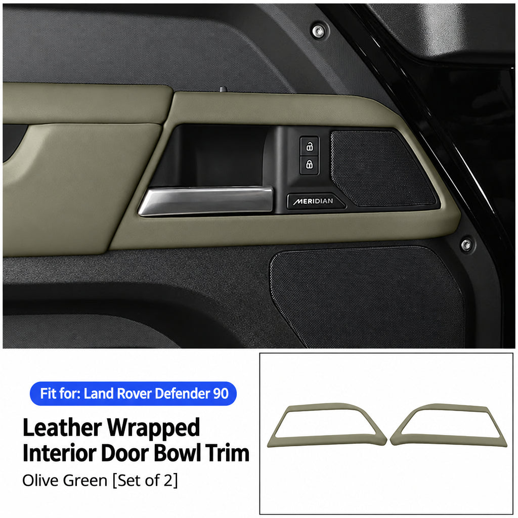 Compatible with 2020-2026 Defender 90/110/130 Interior Door Handle Bowl Frame Trim