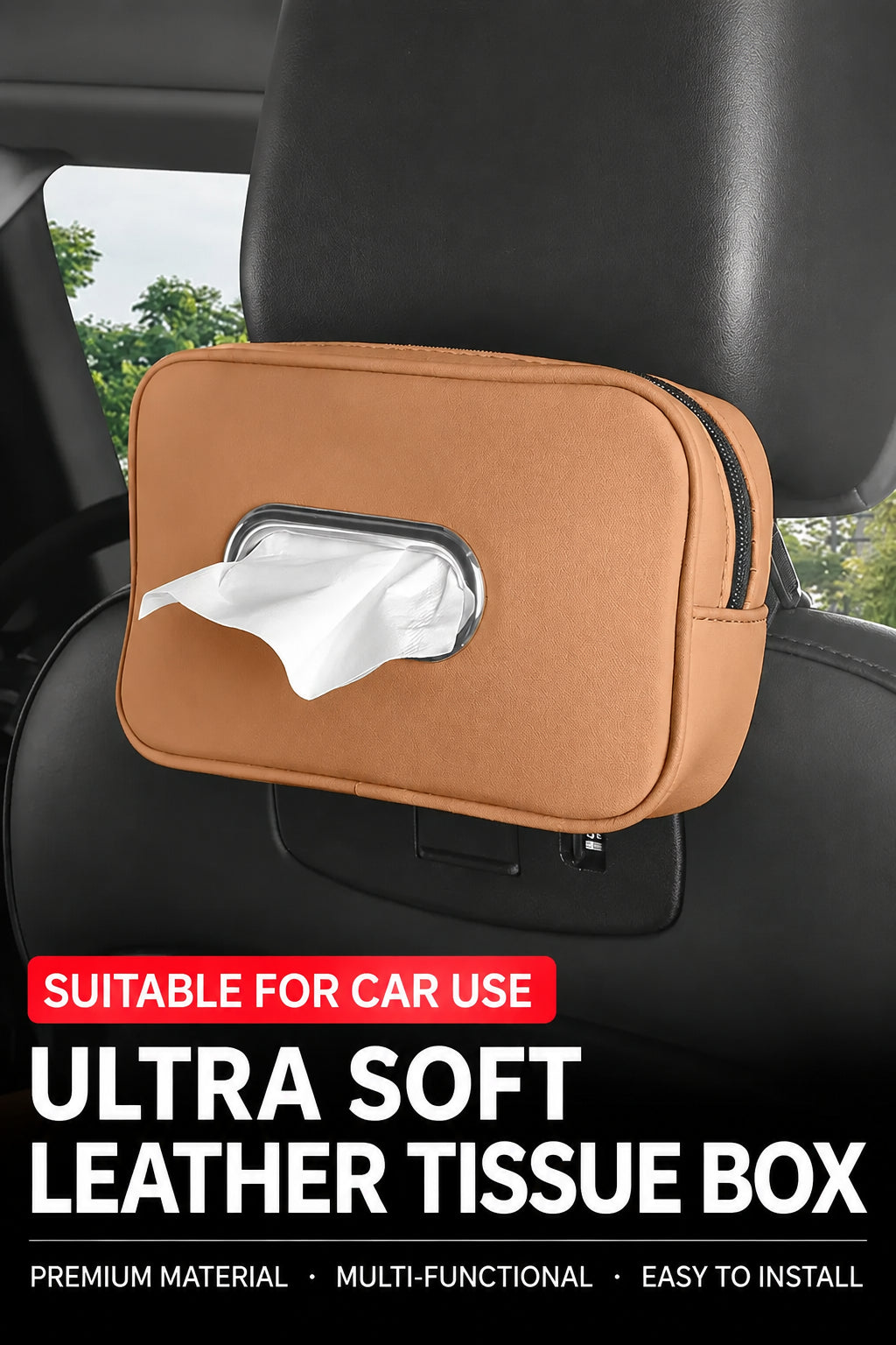 Leather Car Tissue Box - Full Model Lineup