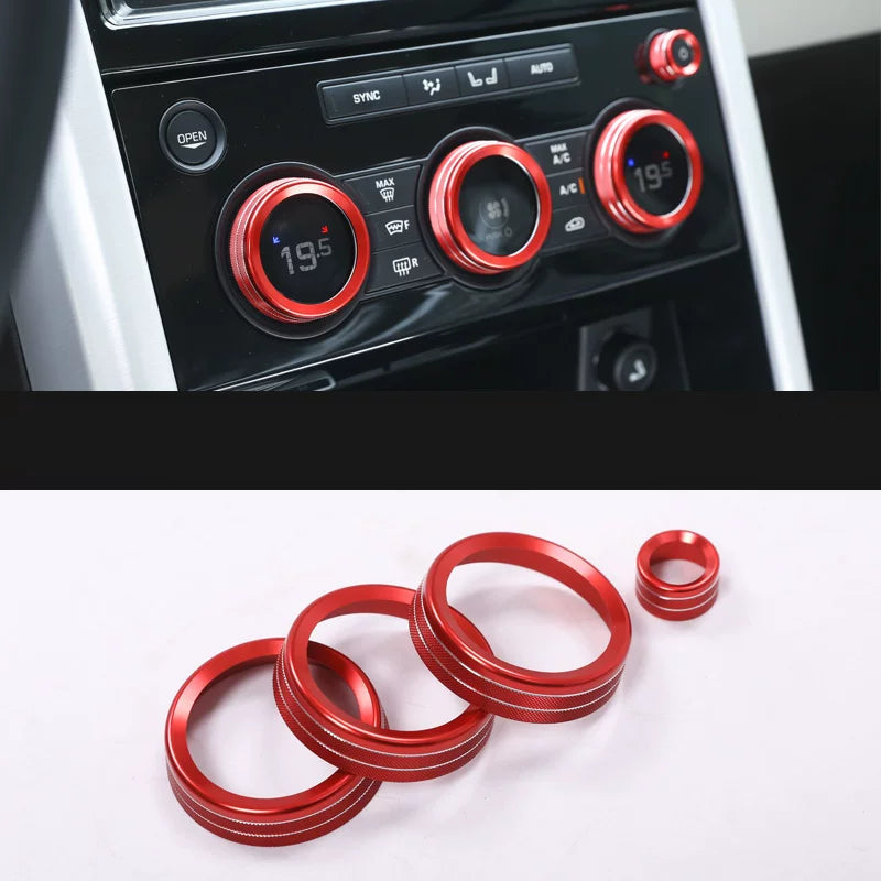 Additional product photo of Discovery 5 Center Console AC & Volume Dial Knob Rings (2017–2020)