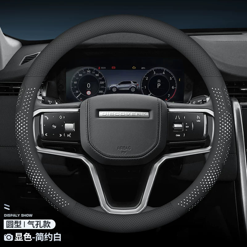 Additional product photo of Land Rover Defender, Range Rover & Discovery 5 Ultra-Thin Perforated Leather Steering Wheel Cover