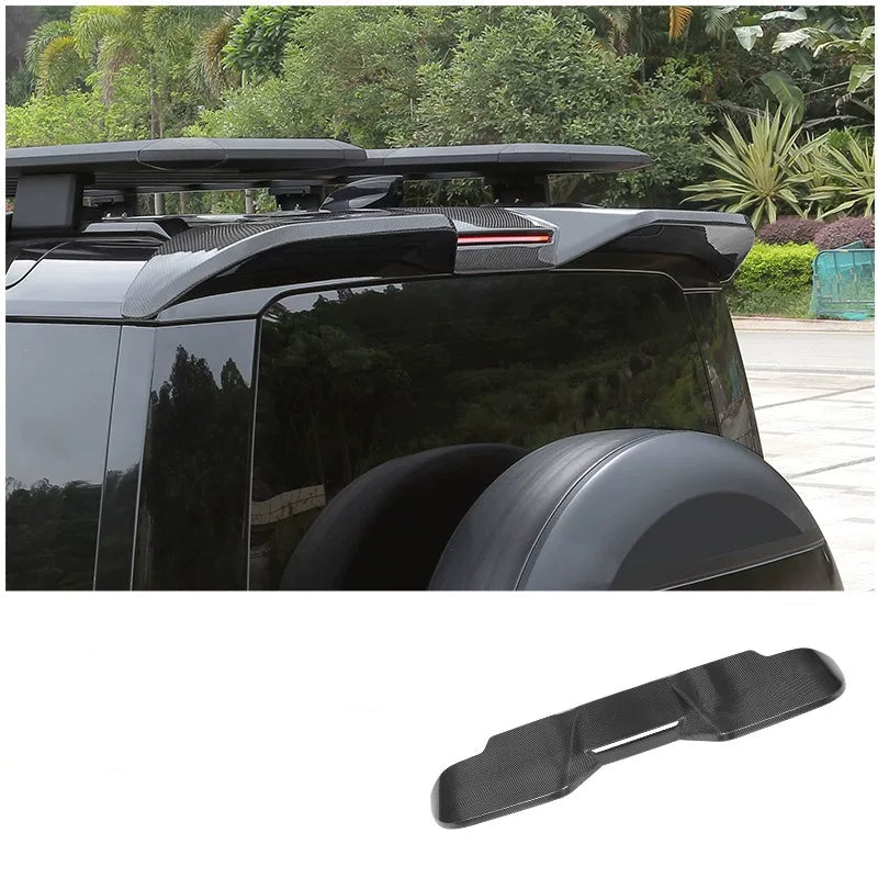 Additional product photo of Defender 90/110 Carbon Fiber Style Rear Roof Spoiler Aero Wing (2020–2026)