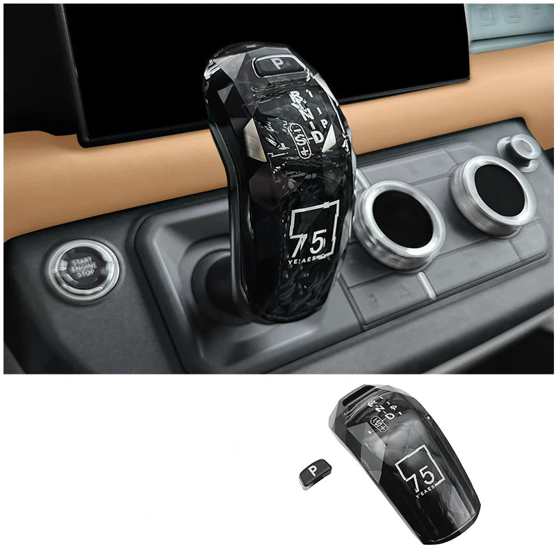 Compatible with 2020-2026 Defender 90/110/130 Crystal Gear Shift Knob Cover