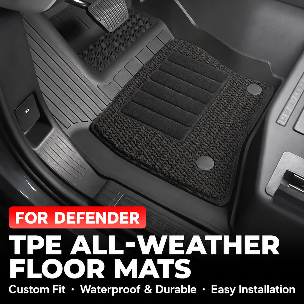 Compatible with 2020-2026 Defender 90/110/130 All-Weather TPE Floor Mats