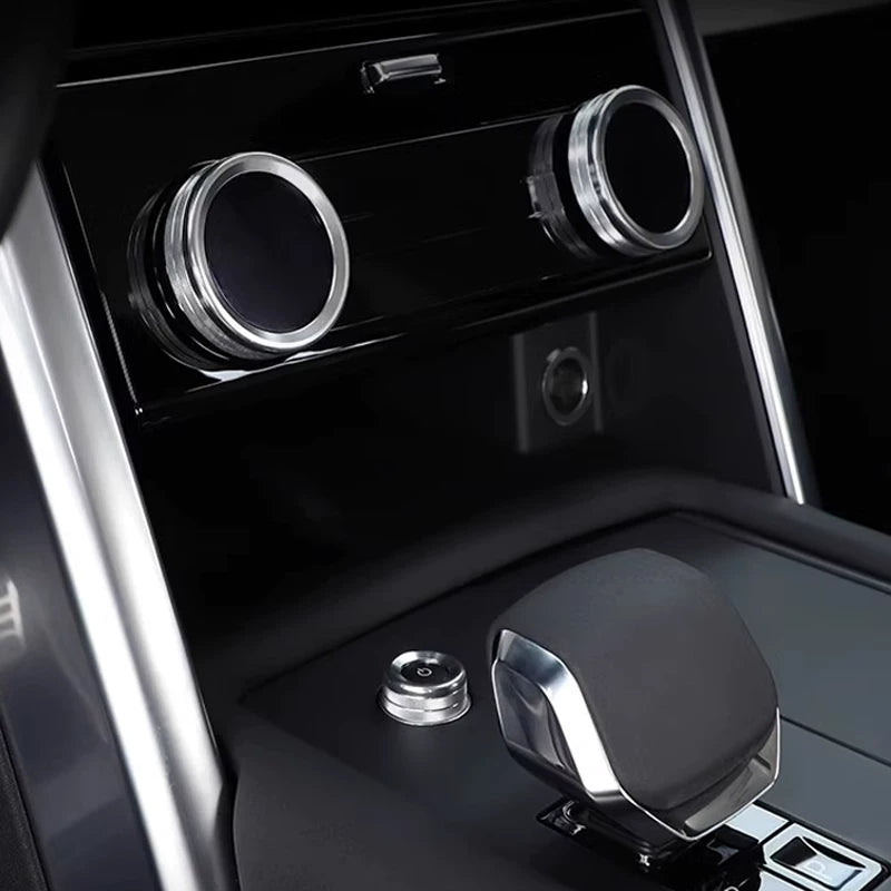 Discovery 5 (2021-2026) Center Console Knob Covers, Front & Rear AC and Volume Trim Rings