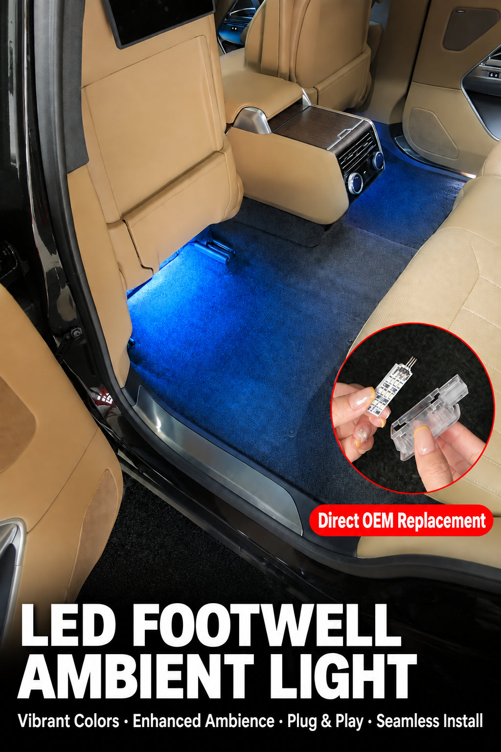 2023-2026 Range Rover & Sport LED Footwell Ambient Lighting Kit