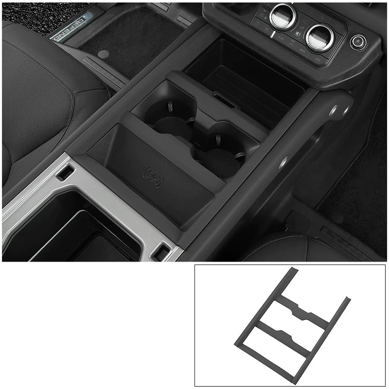 Additional product photo of Land Rover Defender 90/110/130 Center Console Cup Holder & Shifter Trim (2025–2026)