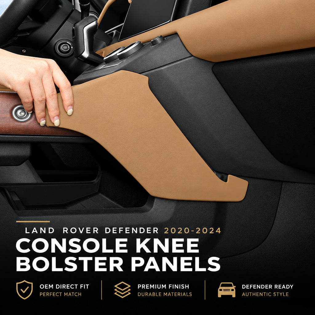 Compatible with 2020-2026 Defender 110/90 Console Knee Side Panels, Multiple Colors