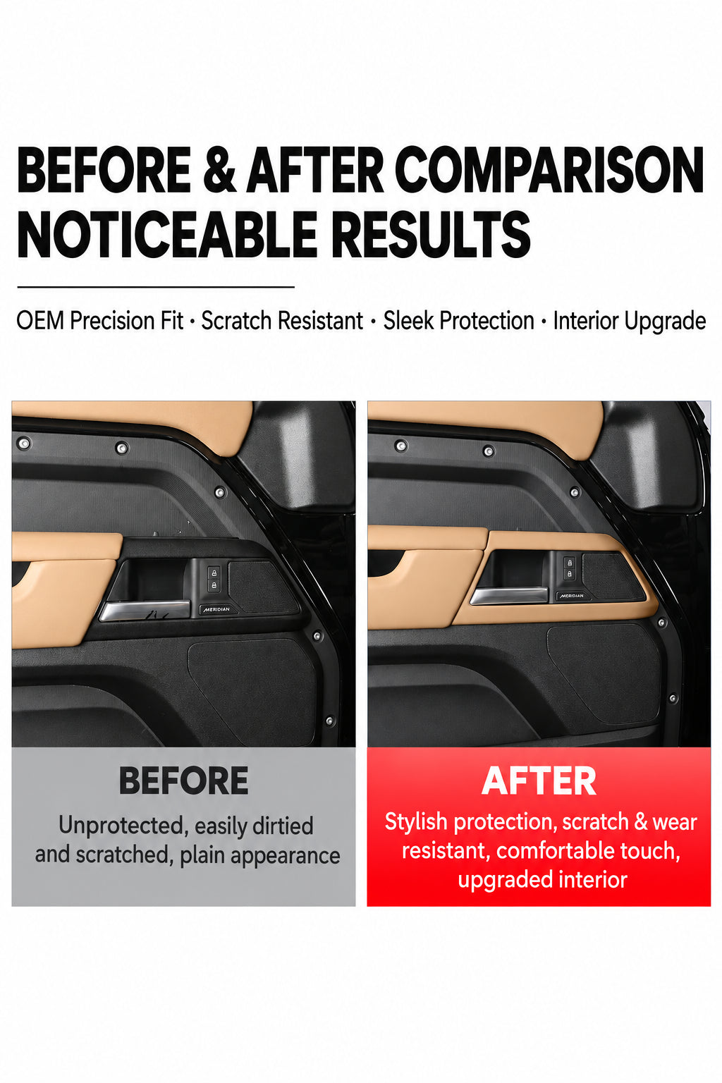 Before and after installation comparison