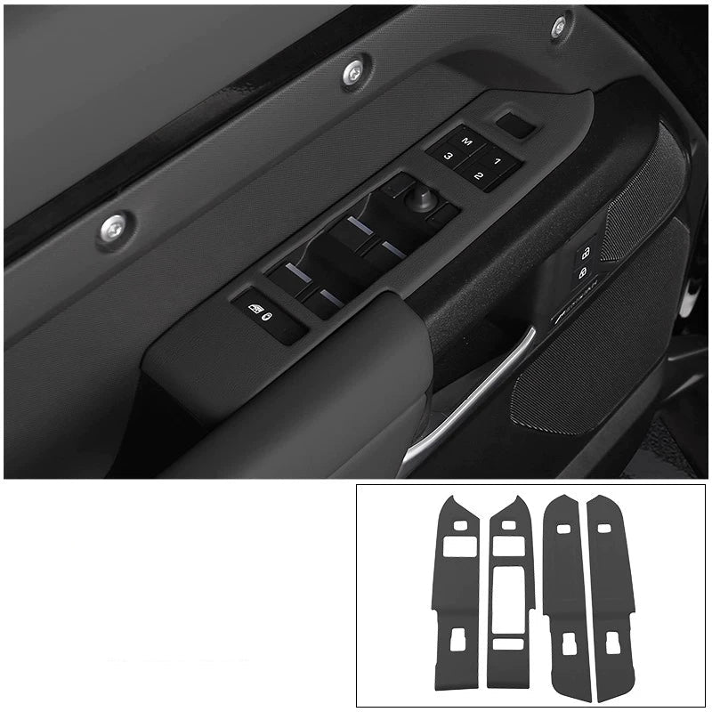 Compatible with 2020-2026 Defender 90/110/130 Leather Window Switch Frame Trim