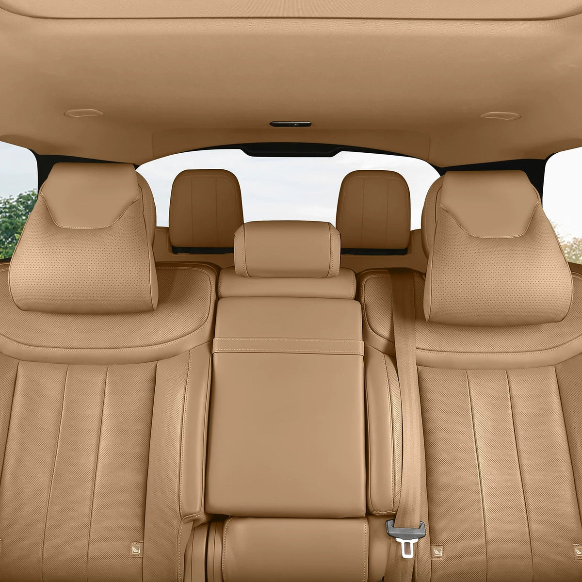 Additional product photo of Range Rover Ergonomic Memory Foam Car Neck Pillow & Lumbar Support Cushion (2023–2026)