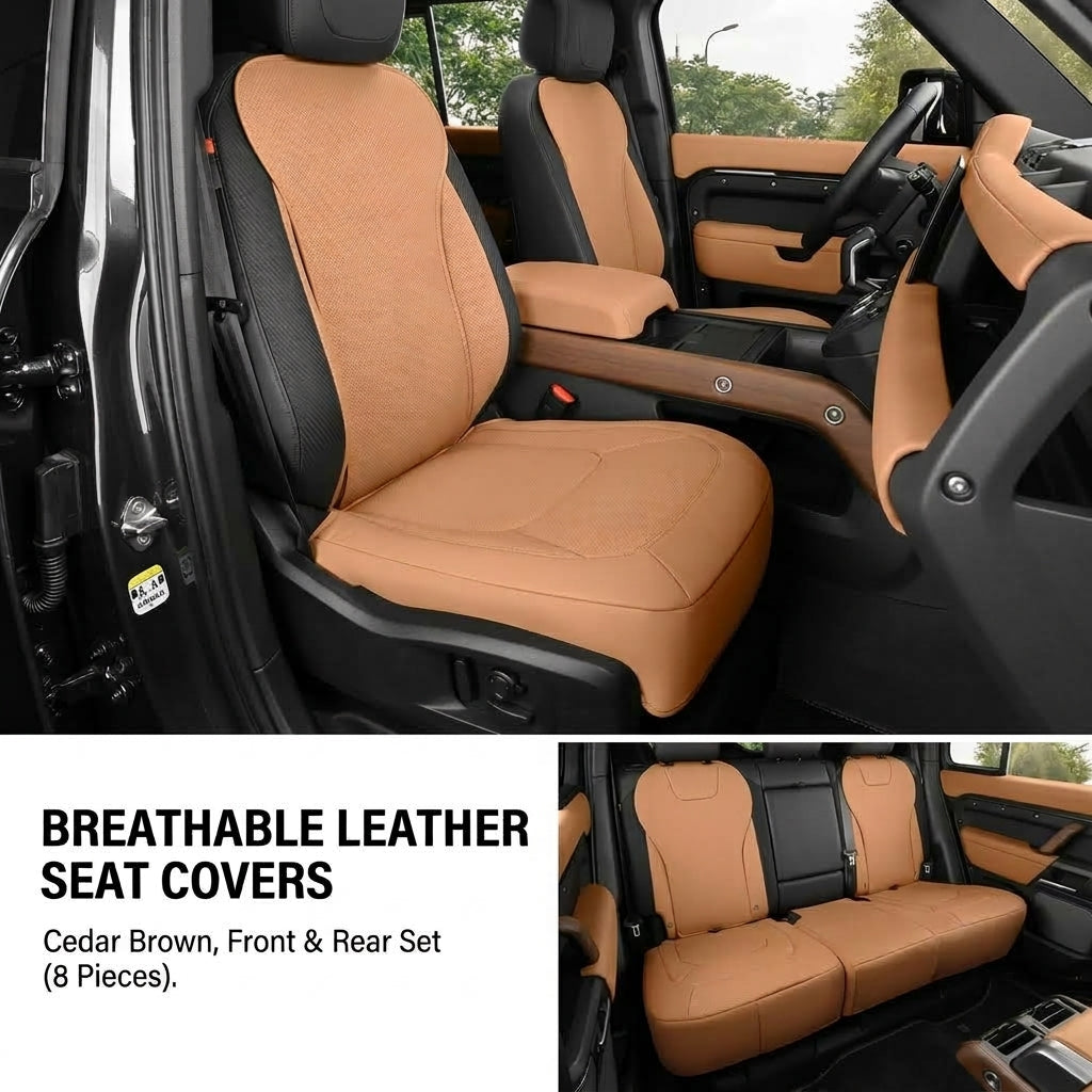 Additional product photo of Defender (2020-2026) Seat Covers, Breathable Leather Seat Cushion Set for 90 / 110 / 130