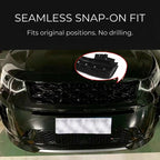 Compatible with 2020-2025 Discovery Sport Front and Rear Air Intake Grille Guards, Bright Black