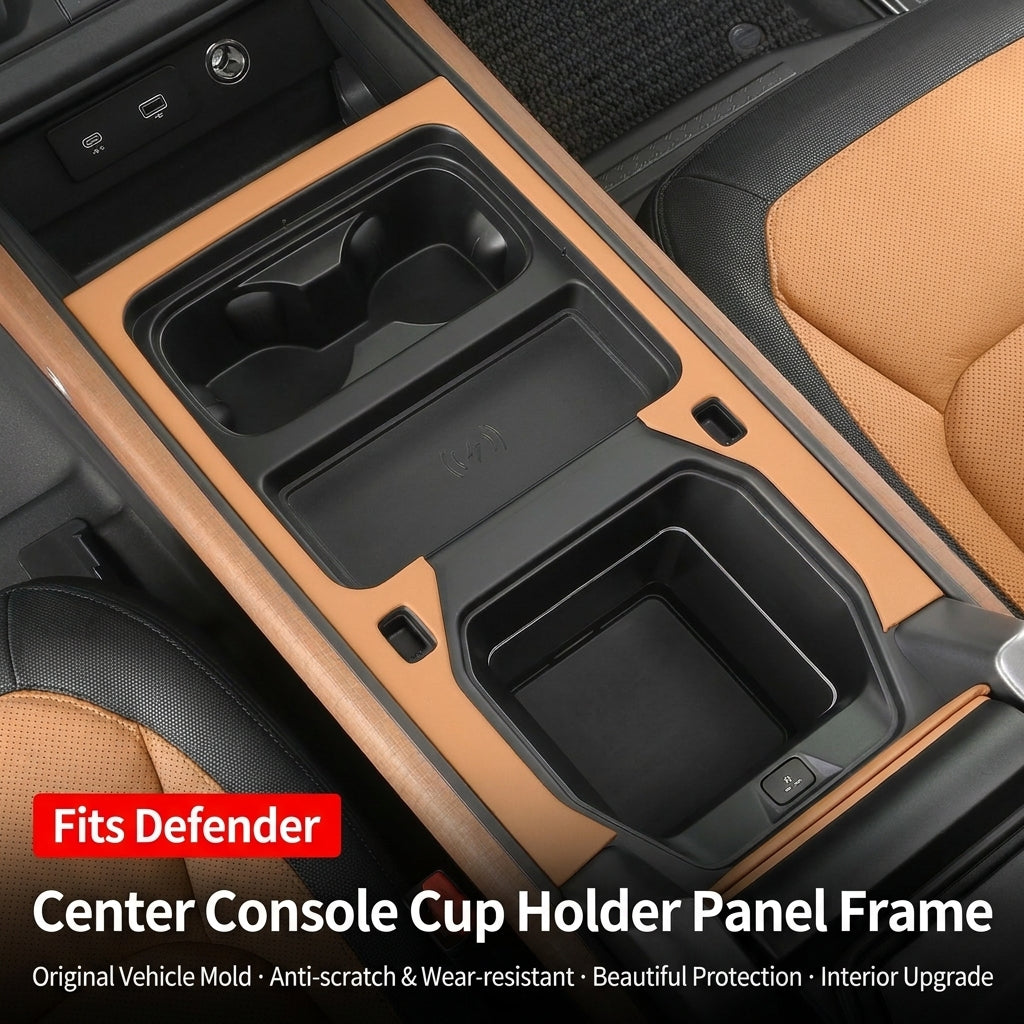 Product photo of Defender 90/110/130 Console Cup Holder & Shifter Panel Trim (2020–2025)