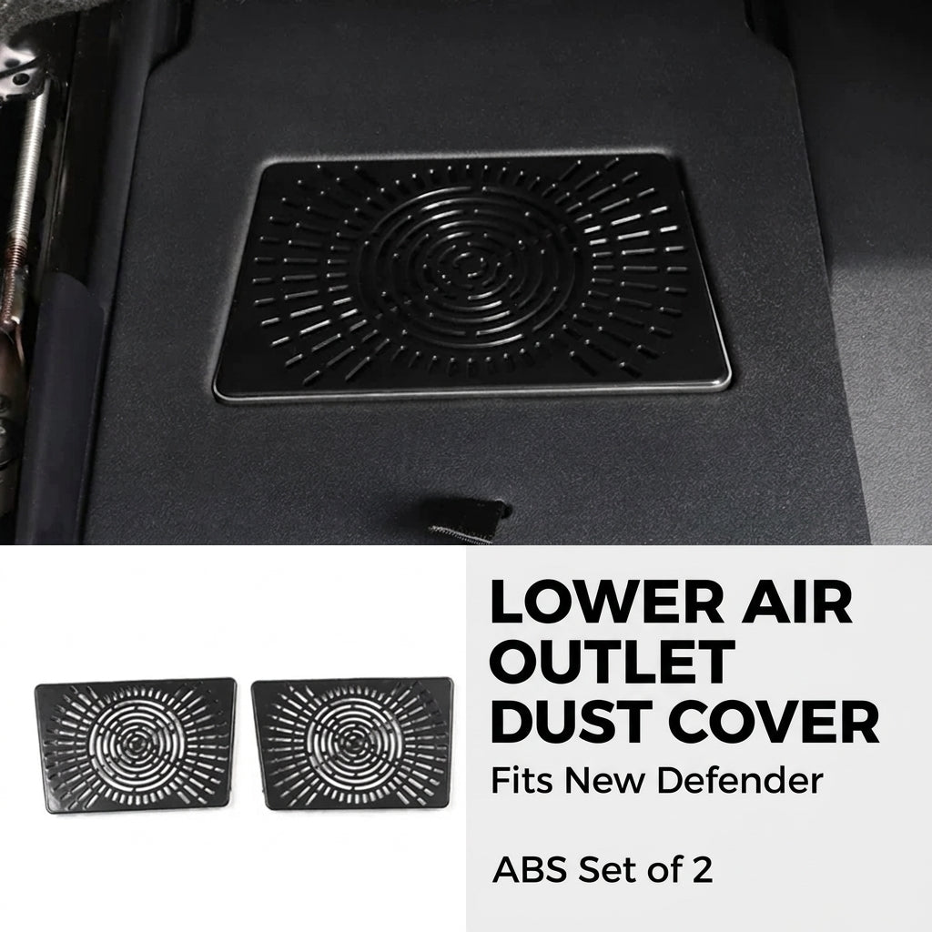 Defender 90 / 110 (2020-2026) Under-Seat Air Vent Covers, ABS Anti-Blocking Dust Guards (2 pcs)