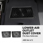 Defender 90 / 110 (2020-2026) Under-Seat Air Vent Covers, ABS Anti-Blocking Dust Guards (2 pcs)