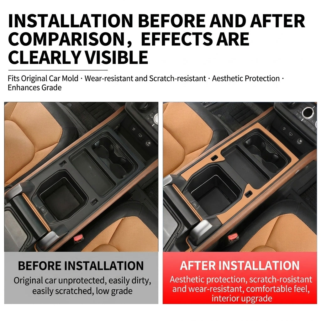 Additional product photo of Defender 90/110/130 Console Cup Holder & Shifter Panel Trim (2020–2025)