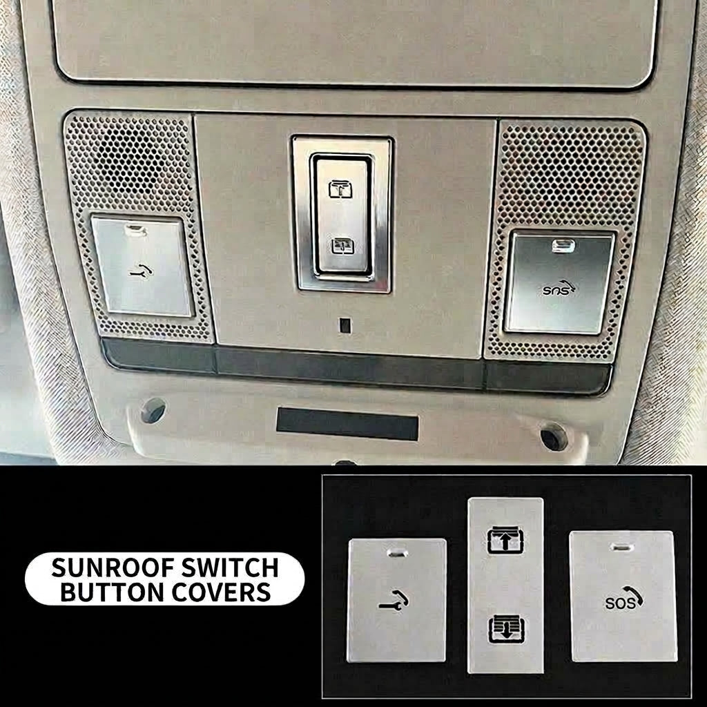 Additional product photo of 2012-2026 Range Rover Evoque Sunroof Button Decals