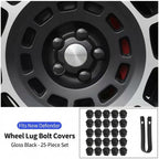 Product photo of Wheel Bolt Caps Gloss Black Lug Nut Covers