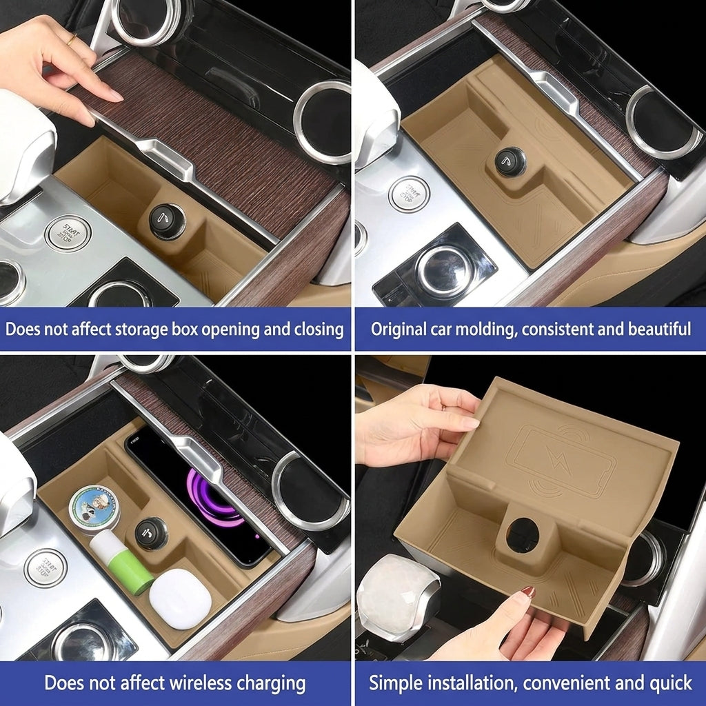 Additional product photo of Center Console Wireless Charging Silicone Mat for Range Rover (2023–2026)